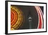 Germany, Berlin, Television Tower, Ferris Wheel, Night-Catharina Lux-Framed Photographic Print