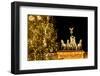 Germany, Berlin, the Brandenburg Gate, Christmas Tree, Night-Catharina Lux-Framed Premium Photographic Print