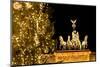 Germany, Berlin, the Brandenburg Gate, Christmas Tree, Night-Catharina Lux-Mounted Premium Photographic Print