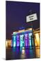 Germany, Berlin, the Brandenburg Gate, Evening, Lighting, Illumination, Evening-Catharina Lux-Mounted Photographic Print