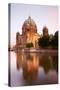 Germany, Berlin. the Cathedral Reflected in the Waters of Spree River.-Ken Scicluna-Stretched Canvas