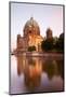 Germany, Berlin. the Cathedral Reflected in the Waters of Spree River.-Ken Scicluna-Mounted Photographic Print