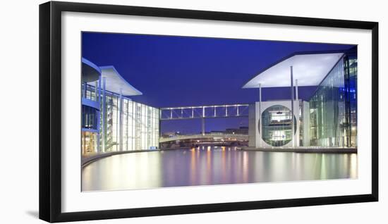 Germany, Berlin. the Marie Elisabeth Luders Haus and the Paul Lobe Haus over the River Spree-Ken Scicluna-Framed Photographic Print