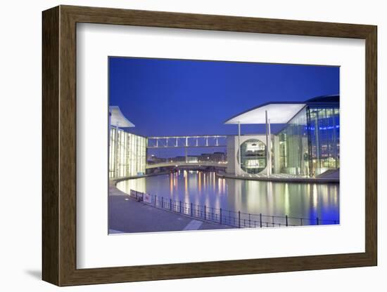 Germany, Berlin. the Marie Elisabeth Luders Haus and the Paul Lobe Haus over the River Spree-Ken Scicluna-Framed Photographic Print