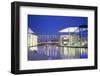 Germany, Berlin. the Marie Elisabeth Luders Haus and the Paul Lobe Haus over the River Spree-Ken Scicluna-Framed Photographic Print