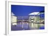 Germany, Berlin. the Marie Elisabeth Luders Haus and the Paul Lobe Haus over the River Spree-Ken Scicluna-Framed Photographic Print