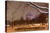 Germany, Berlin, View on Berlin Cathedral, Night, Snow-Catharina Lux-Stretched Canvas