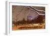 Germany, Berlin, View on Berlin Cathedral, Night, Snow-Catharina Lux-Framed Photographic Print