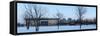 Germany, Berlin, Winter, Reichstag, Paul Lšbe Haus, Panorama-Catharina Lux-Framed Stretched Canvas