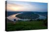 Germany, Boppard, Rhine Loop, Daybreak-Chris Seba-Stretched Canvas