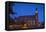 Germany, Brandenburg, Cottbus, Cathedral, Evening-Chris Seba-Framed Stretched Canvas