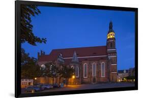 Germany, Brandenburg, Cottbus, Cathedral, Evening-Chris Seba-Framed Photographic Print