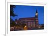 Germany, Brandenburg, Cottbus, Cathedral, Evening-Chris Seba-Framed Photographic Print