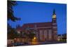 Germany, Brandenburg, Cottbus, Cathedral, Evening-Chris Seba-Mounted Photographic Print