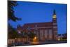 Germany, Brandenburg, Cottbus, Cathedral, Evening-Chris Seba-Mounted Photographic Print
