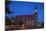 Germany, Brandenburg, Cottbus, Cathedral, Evening-Chris Seba-Mounted Photographic Print