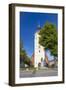 Germany, Brandenburg, Spreewald, LŸbben, Church, Evening, Paul-Gerhardt Monument-Chris Seba-Framed Photographic Print