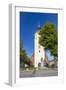 Germany, Brandenburg, Spreewald, LŸbben, Church, Evening, Paul-Gerhardt Monument-Chris Seba-Framed Photographic Print