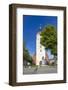 Germany, Brandenburg, Spreewald, LŸbben, Church, Evening, Paul-Gerhardt Monument-Chris Seba-Framed Photographic Print