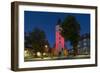 Germany, Brandenburg, Spreewald (Spree Forest), LŸbben, Church at the Evening-Chris Seba-Framed Photographic Print