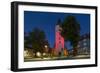 Germany, Brandenburg, Spreewald (Spree Forest), LŸbben, Church at the Evening-Chris Seba-Framed Photographic Print