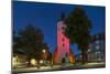 Germany, Brandenburg, Spreewald (Spree Forest), LŸbben, Church at the Evening-Chris Seba-Mounted Photographic Print