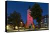 Germany, Brandenburg, Spreewald (Spree Forest), LŸbben, Church at the Evening-Chris Seba-Stretched Canvas