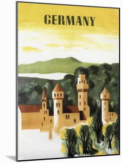 Germany Castle Vint Trav-null-Mounted Giclee Print