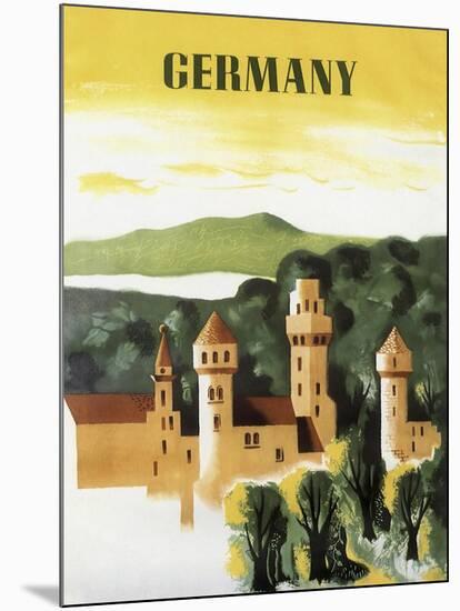 Germany Castle Vint Trav-null-Mounted Giclee Print