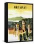 Germany Castle Vint Trav-null-Framed Stretched Canvas