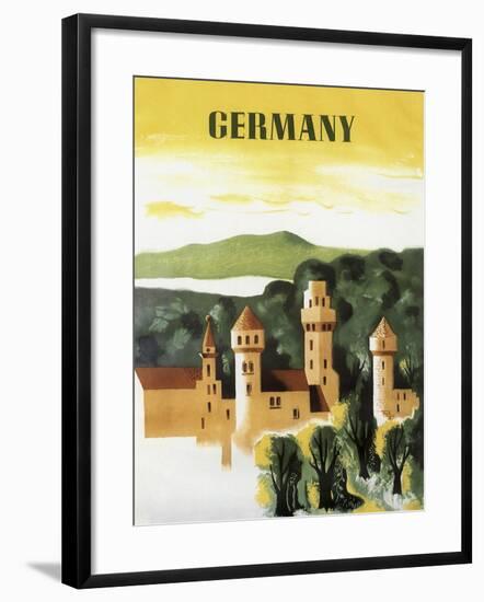 Germany Castle Vint Trav-null-Framed Giclee Print