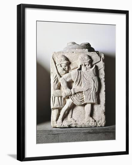 Germany, Castrum of Mainz, Relief from the Base of a Column Representing Legionaries Attacking-null-Framed Giclee Print