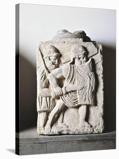 Germany, Castrum of Mainz, Relief from the Base of a Column Representing Legionaries Attacking-null-Stretched Canvas