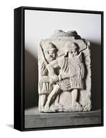 Germany, Castrum of Mainz, Relief from the Base of a Column Representing Legionaries Attacking-null-Framed Stretched Canvas