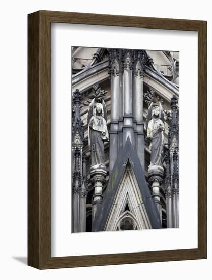 Germany, Cologne, Cologne Cathedral, Cologne Cathedral, West Facade, Portal of Mary, Gable-Samuel Magal-Framed Photographic Print