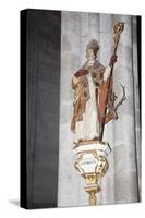 Germany, Cologne, Cologne Cathedral, Corbel Statue of St. Hubertus-Samuel Magal-Stretched Canvas