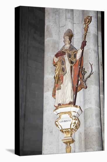 Germany, Cologne, Cologne Cathedral, Corbel Statue of St. Hubertus-Samuel Magal-Stretched Canvas