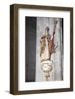 Germany, Cologne, Cologne Cathedral, Corbel Statue of St. Hubertus-Samuel Magal-Framed Photographic Print