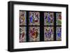 Germany, Cologne, Cologne Cathedral, Narthex, Stained Glass Window, Life of Christ-Samuel Magal-Framed Photographic Print
