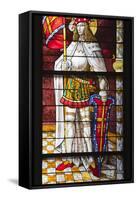 Germany, Cologne, Cologne Cathedral, North Aisle, Stained Glass Window, St. Peter and Tree of Jesse-Samuel Magal-Framed Stretched Canvas