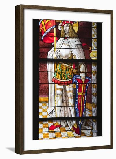 Germany, Cologne, Cologne Cathedral, North Aisle, Stained Glass Window, St. Peter and Tree of Jesse-Samuel Magal-Framed Photographic Print