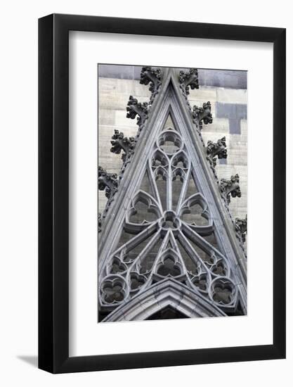 Germany, Cologne, Cologne Cathedral, North Facade, Portal of Maternus, Gable-Samuel Magal-Framed Photographic Print