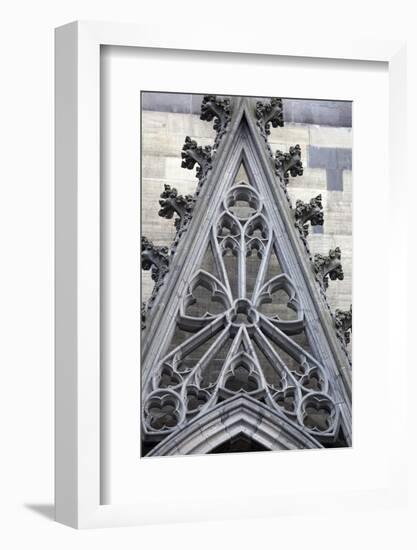 Germany, Cologne, Cologne Cathedral, North Facade, Portal of Maternus, Gable-Samuel Magal-Framed Photographic Print