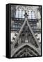 Germany, Cologne, Cologne Cathedral, North Facade, Portal of Michael, Gable-Samuel Magal-Framed Stretched Canvas