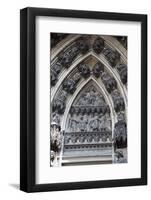 Germany, Cologne, Cologne Cathedral, Portal of Gereon, Pointed Archivolt and Tympanum Relief-Samuel Magal-Framed Photographic Print