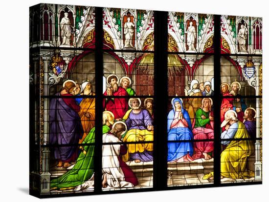 Germany, Cologne, Cologne Cathedral, South Aisle, Stained Glass Window, The Pentecost Window-Samuel Magal-Stretched Canvas