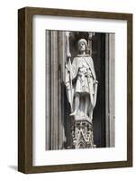 Germany, Cologne, Cologne Cathedral, South Facade, Portal of Gereon, Sculpture with Canopy-Samuel Magal-Framed Photographic Print