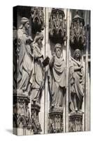 Germany, Cologne, Cologne Cathedral, South Facade, Right Portal, Portal of Gereon, Jamb Sculpture-Samuel Magal-Stretched Canvas