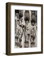 Germany, Cologne, Cologne Cathedral, South Facade, Right Portal, Portal of Gereon, Jamb Sculpture-Samuel Magal-Framed Photographic Print