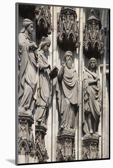 Germany, Cologne, Cologne Cathedral, South Facade, Right Portal, Portal of Gereon, Jamb Sculpture-Samuel Magal-Mounted Photographic Print